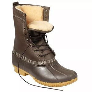 L.L. Bean Boots Shearling Lined 10”